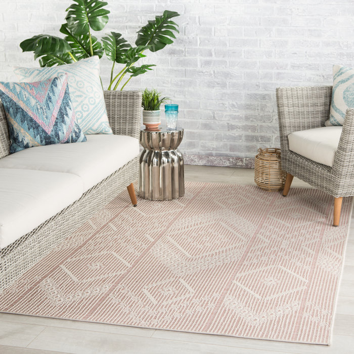 Sol 72 Outdoor™ Kelton Power Loom Light Pink Indoor/Outdoor Rug & Reviews Wayfair